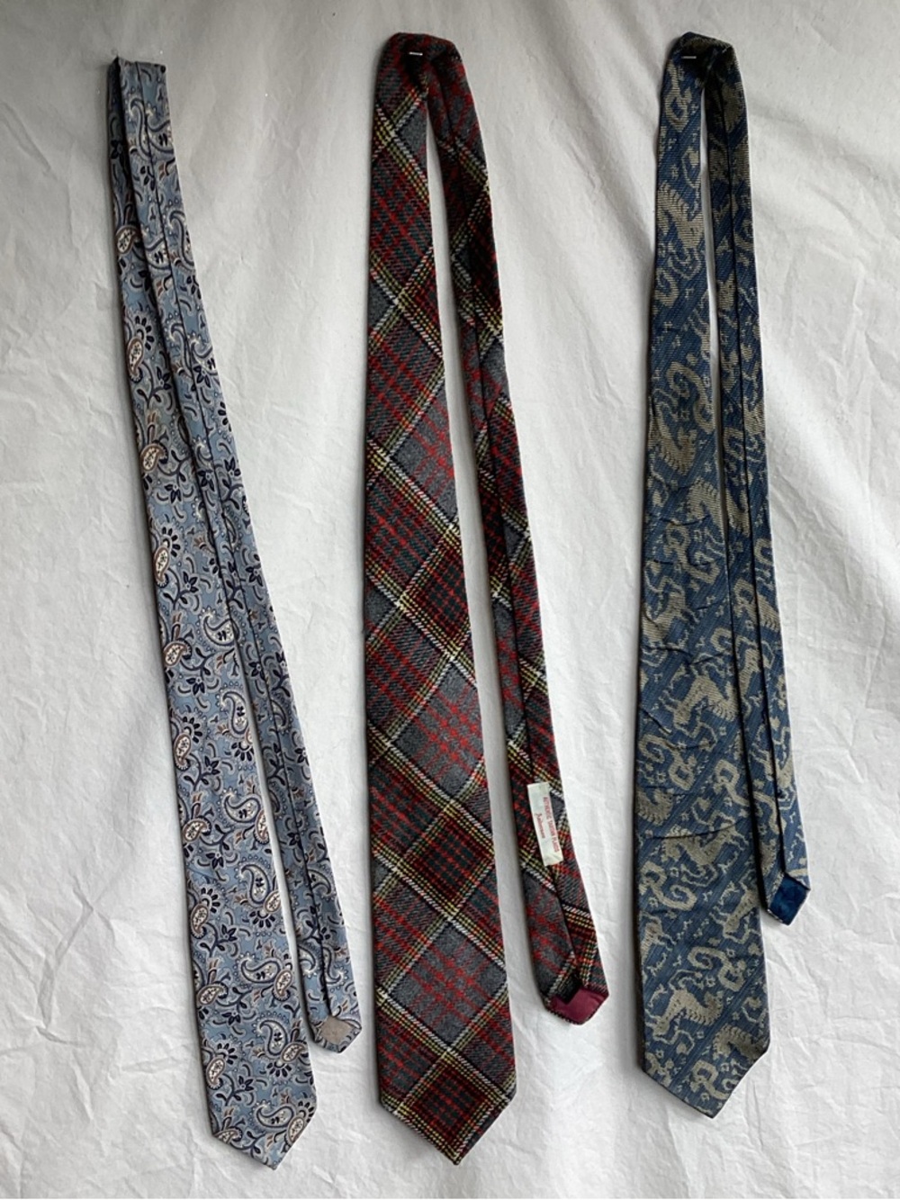 3 vintage neck ties brooks brothers Anderson Nieman Marcus Christian Dior